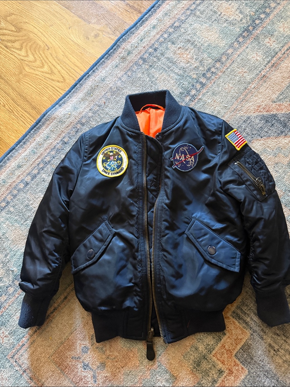 Alpha industries MA-1 NASA bomber jacket boys 4T